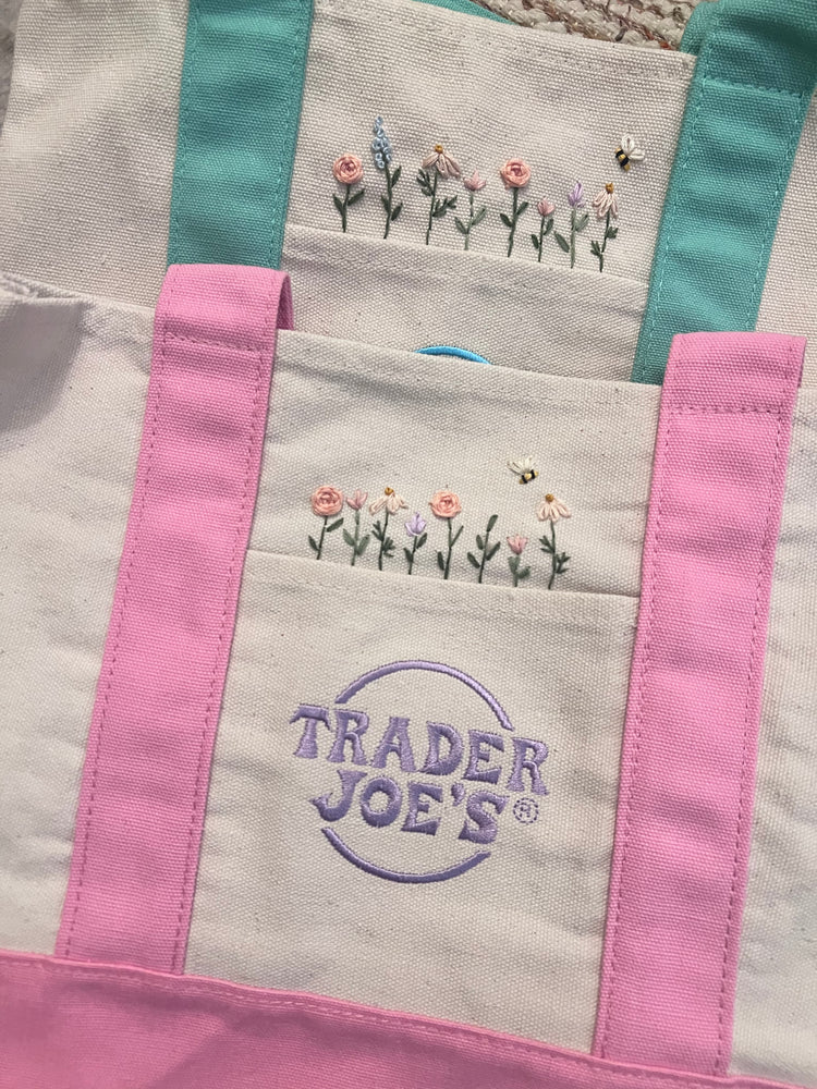 TJ Embroidery mini tote