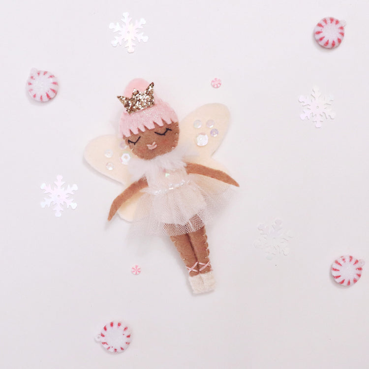 Pink Sugar Plum Fairy Ornaments
