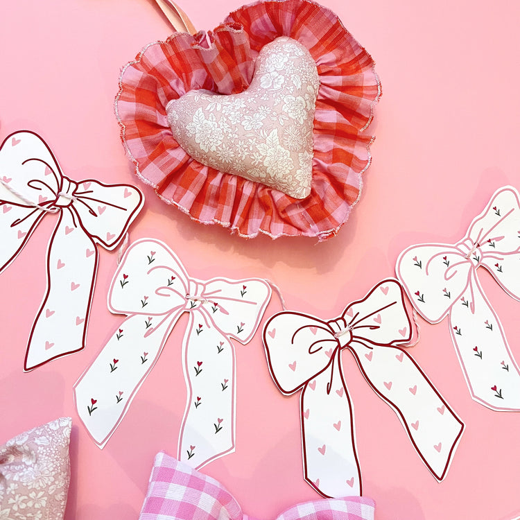 Printable Bow garland